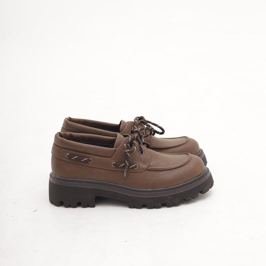 SCARPA STRINGATA VELA CUOIO MP70027-3PCU CHOCOLA