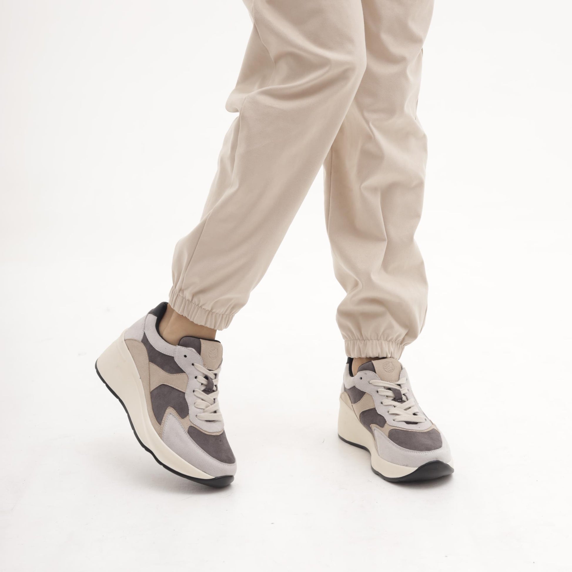 SNEAKERS ALTA GRIGIO MP2602-4PUGR CHOCOLA