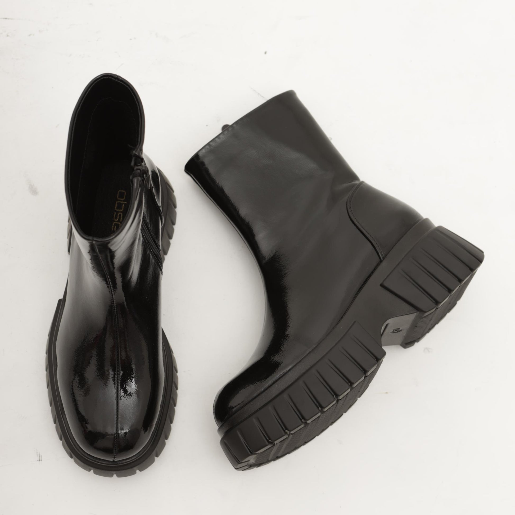 STIVALETTO LISCIO PLATFORM NERO 