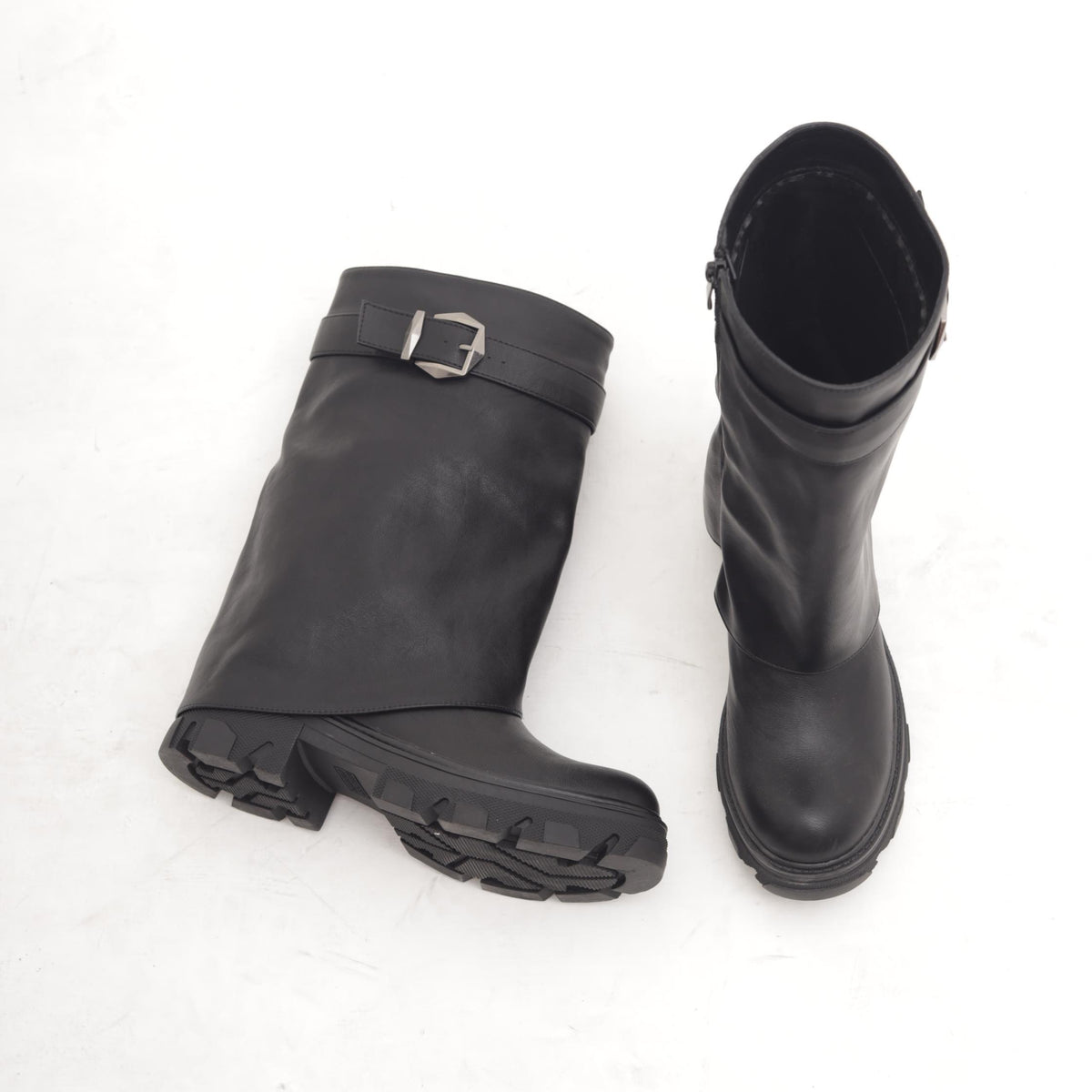 BIKER PRD RISVOLTATO NERO 