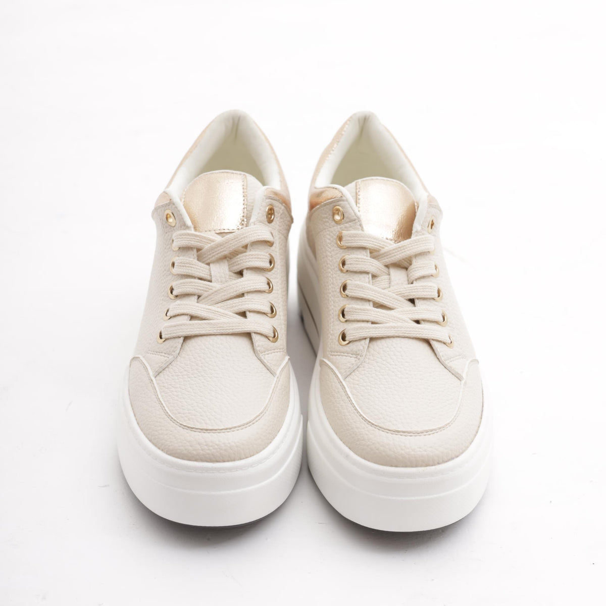 SNEAKERS FLATFORM BEIGE 