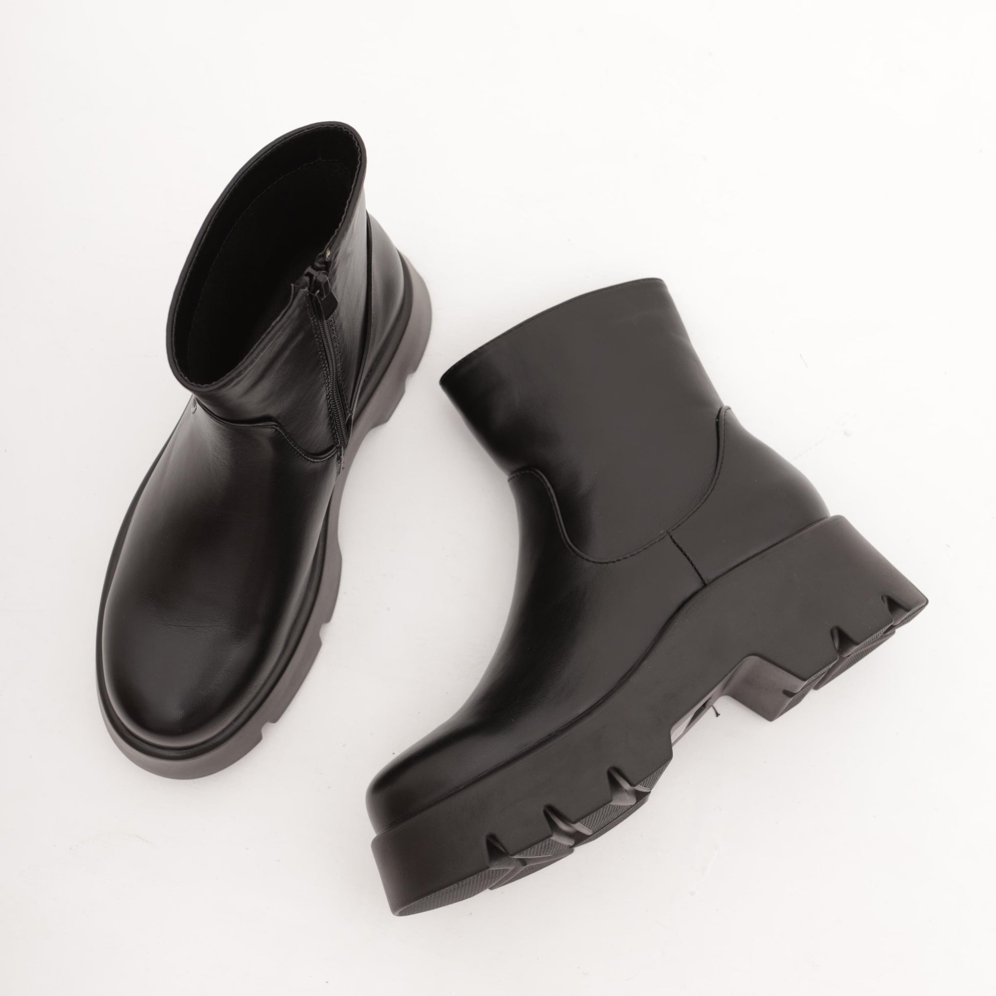 STIVALETTO CHUNKY LISCIO NERO 