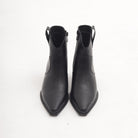 STIVALETTO TEXANO LISCIO NERO 