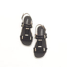 SANDALO FLAT GEOMETRIE NERO 