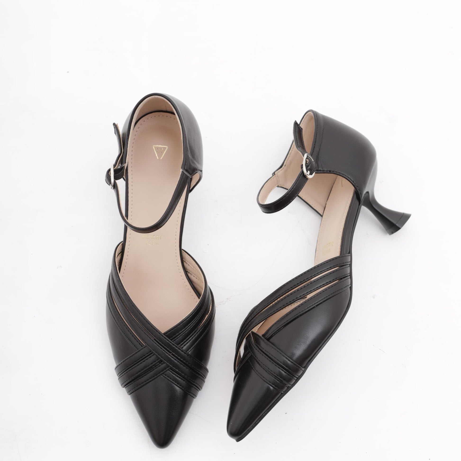 DECOLLETE' D'ORSAY CROSS NERO 