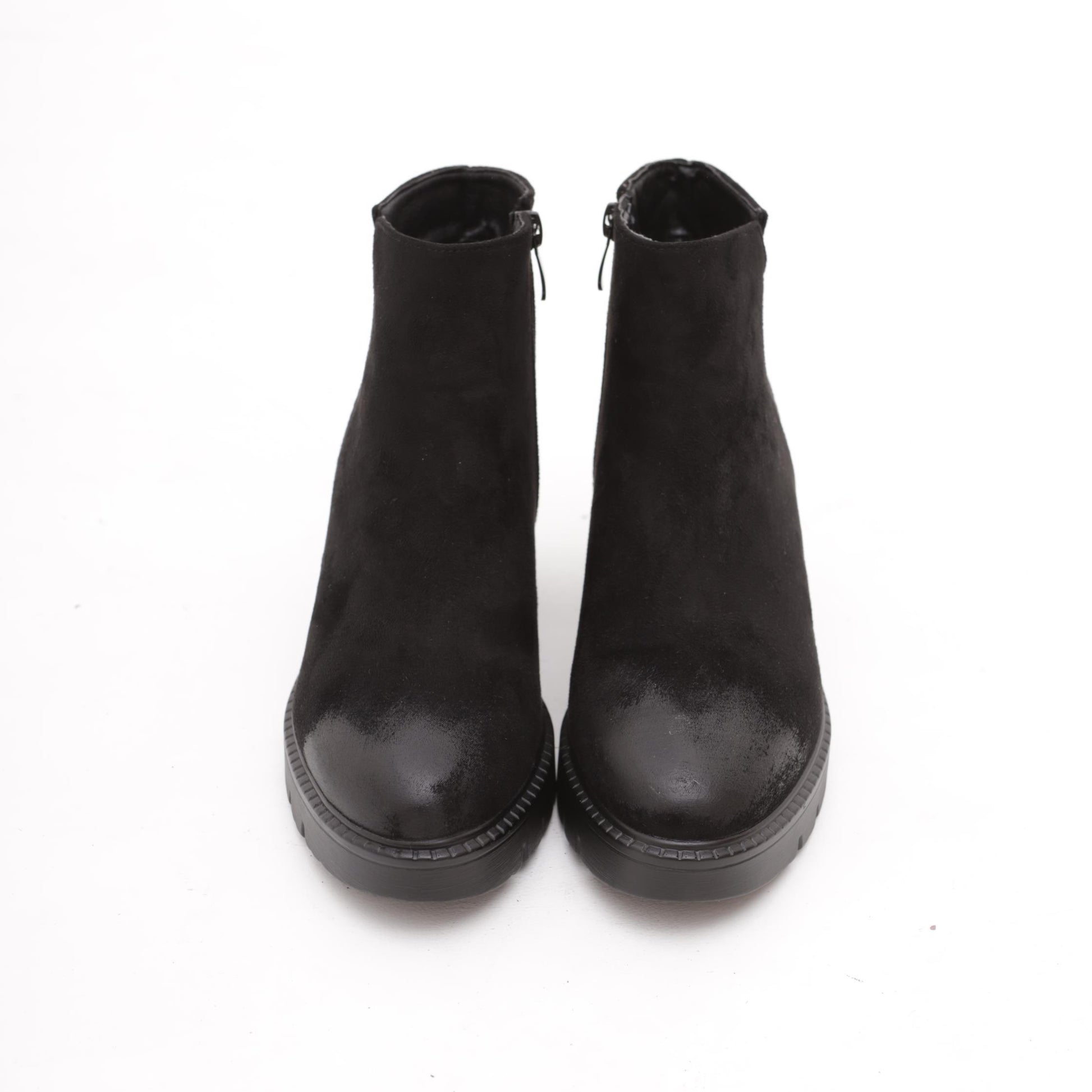 STIVALETTO BASSO LISCIO NERO 