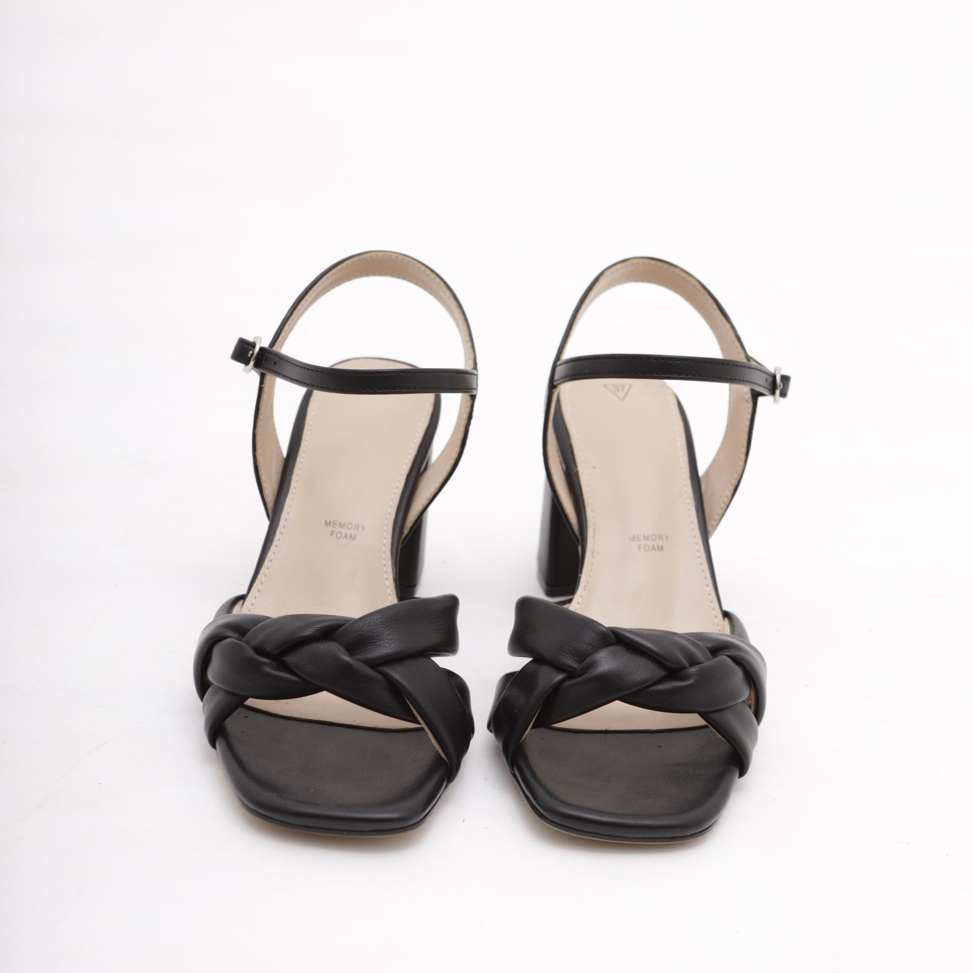 SANDALO TRECCIA NERO 