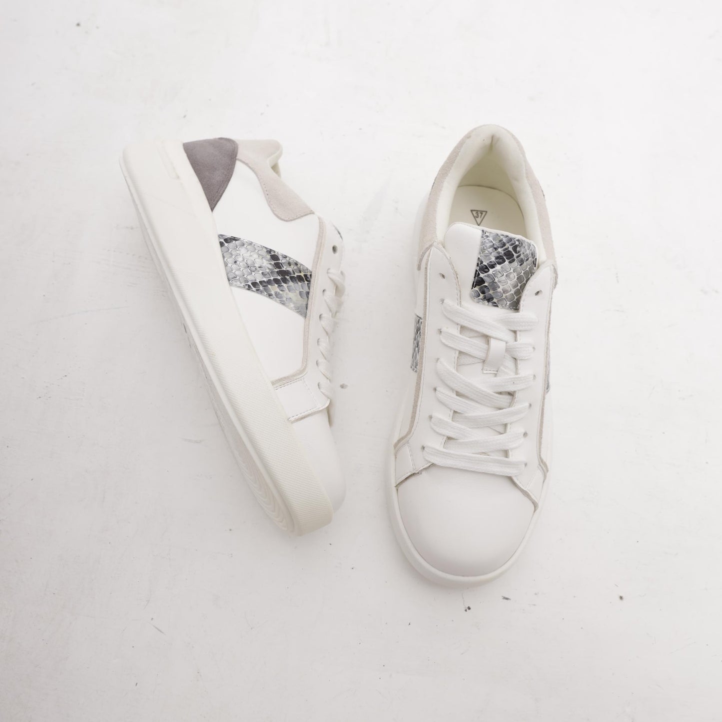 SNEAKERS PYTHON BIANCO/GRIGIO<BR/> 