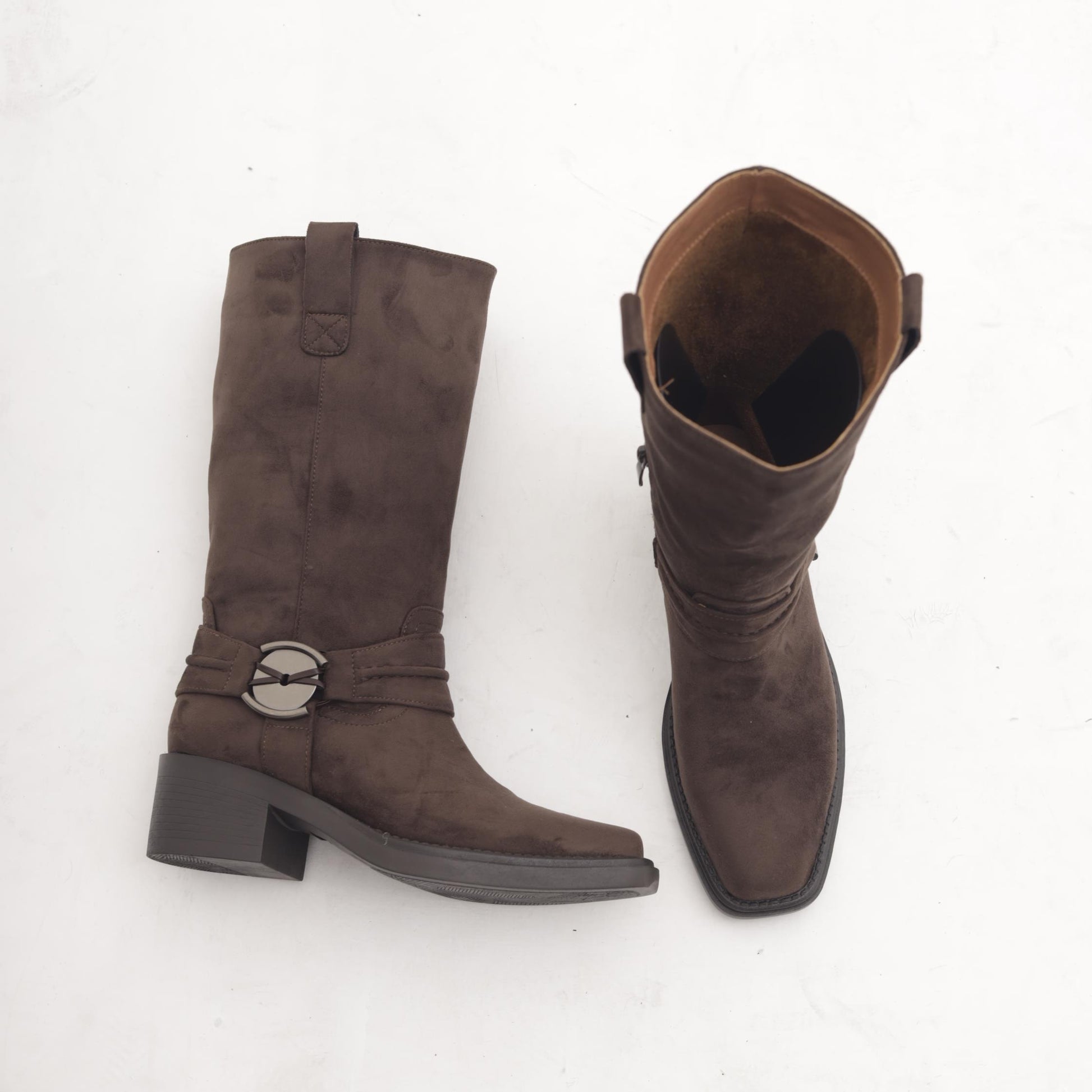 STIVALE TEXANO CINTURINO CAVIGLIA TESTA DI MORO MP2741-2MFTM CHOCOLA