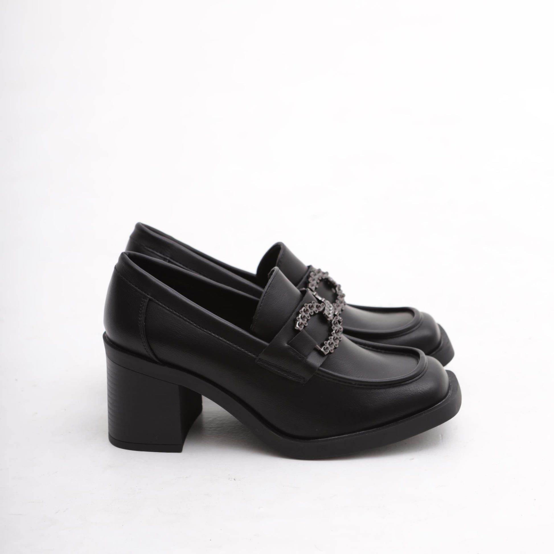 MOCASSINO QUADRATO MORSETTO NERO MP622-1PUNERO CHOCOLA