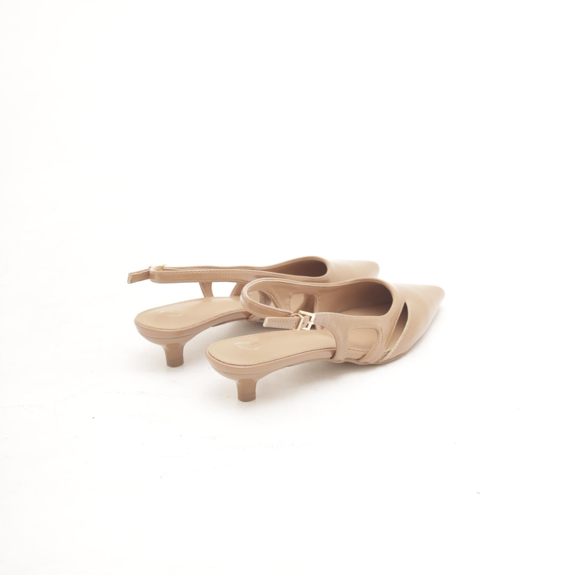 SLINGBACK INTAGLI DARK NUDE 