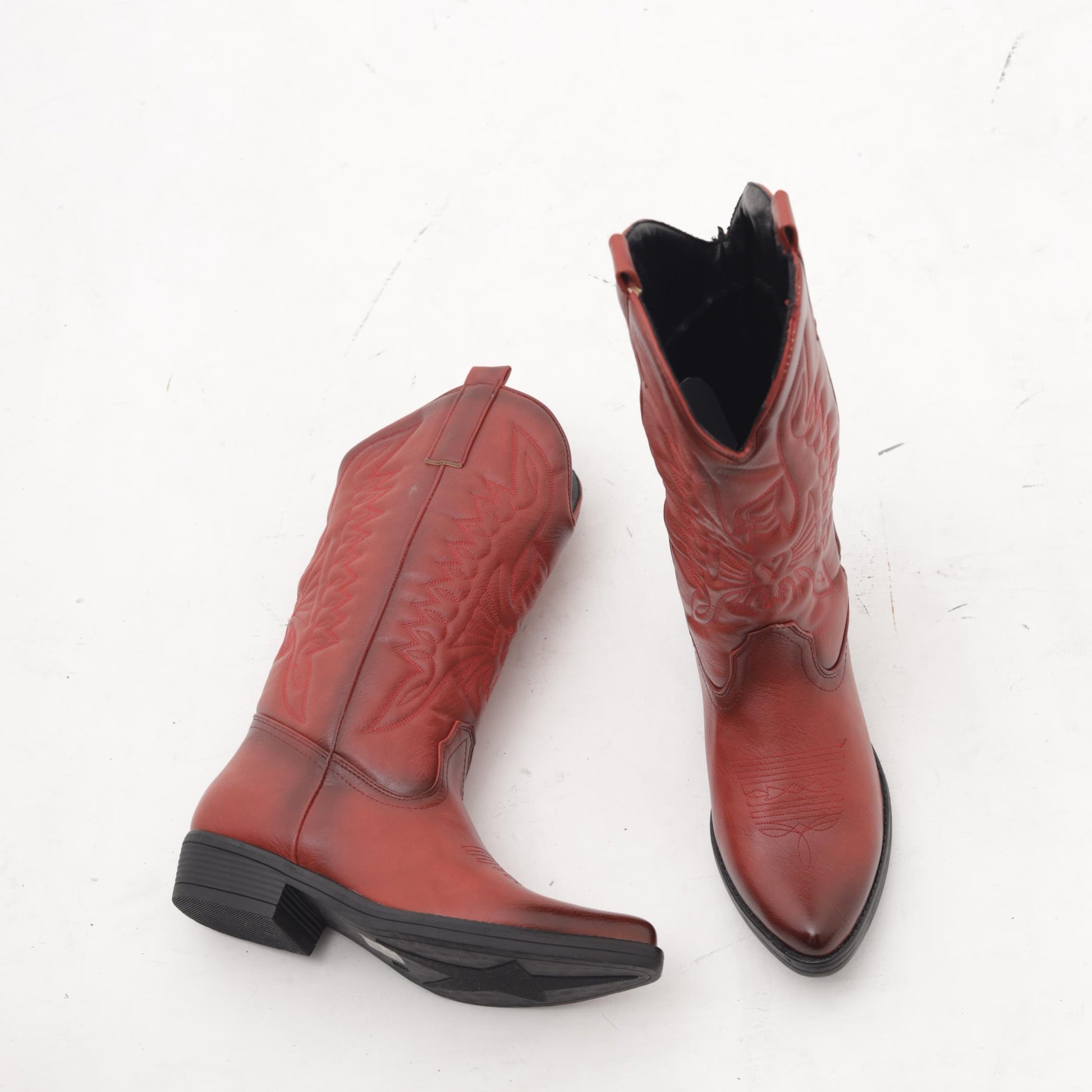 CAMPEROS BASSO RICAMO ROSSO C19004-4PR CHOCOLA