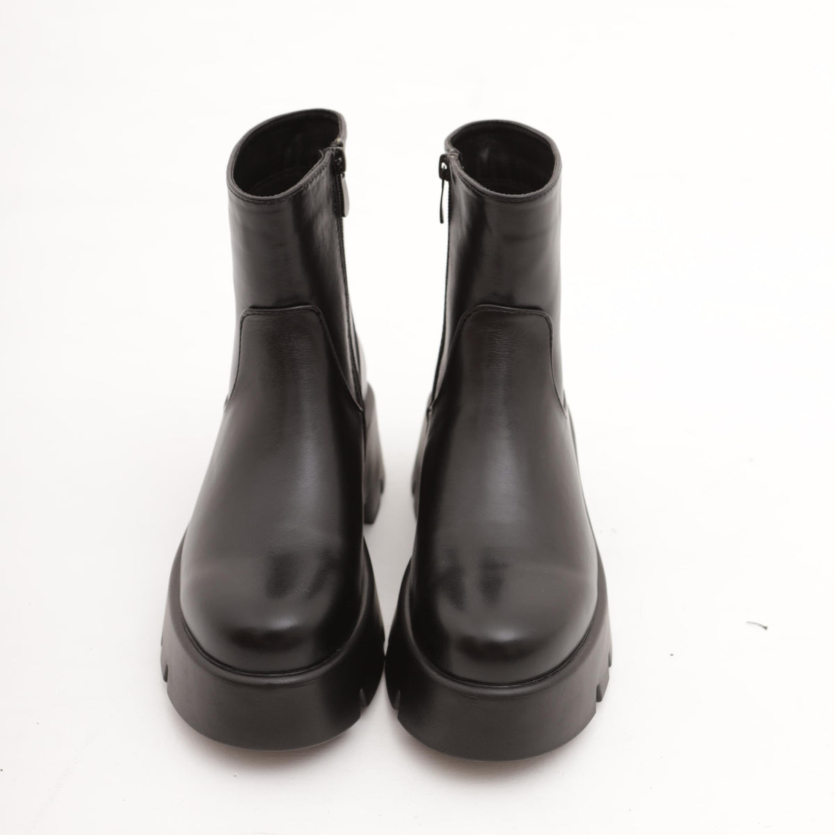 STIVALETTO CHUNKY LISCIO NERO 