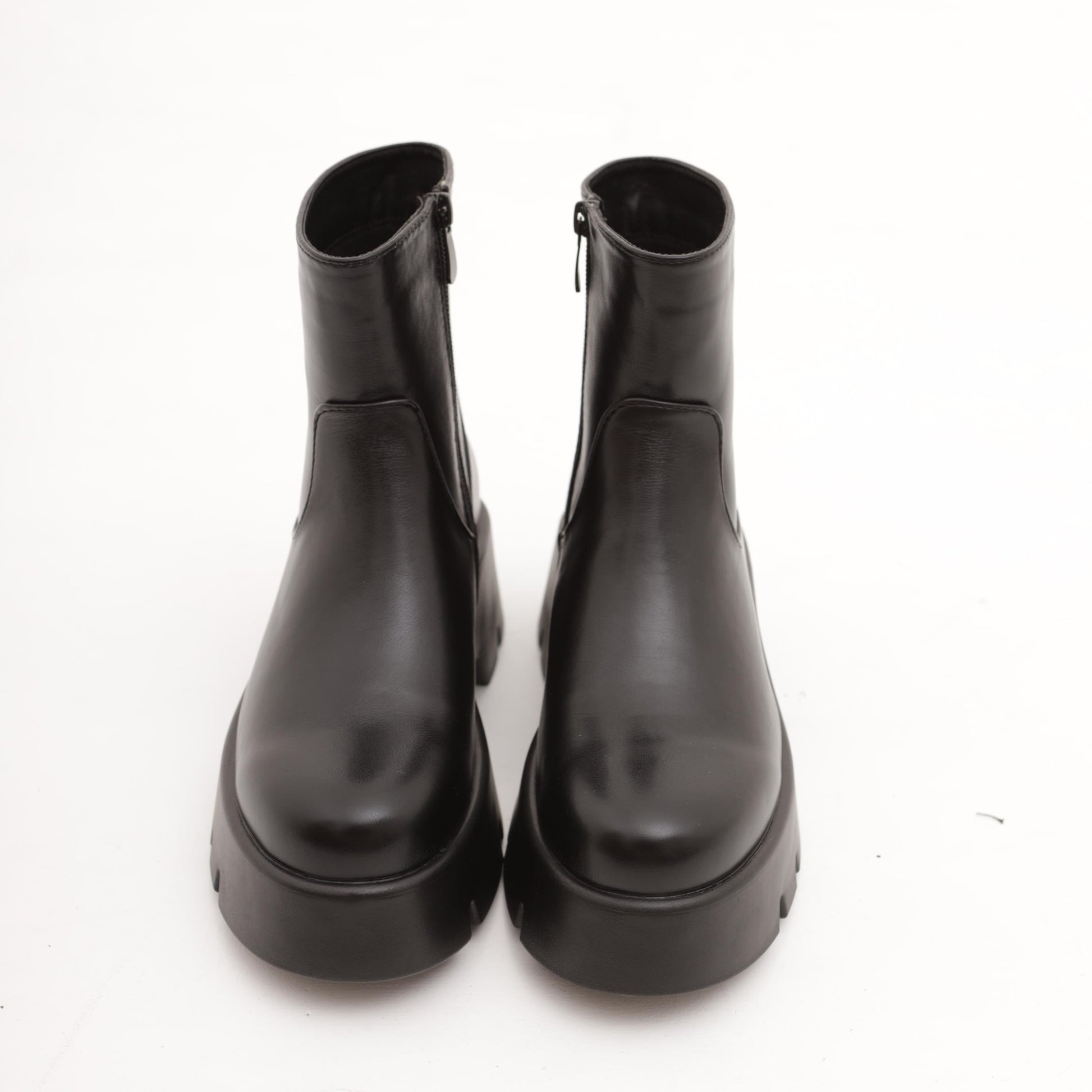 STIVALETTO CHUNKY LISCIO NERO 