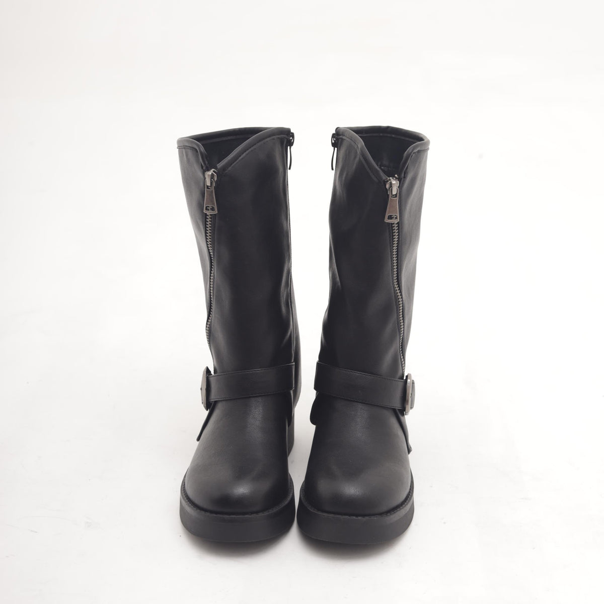 STIVALE BIKER ZIP NERO 