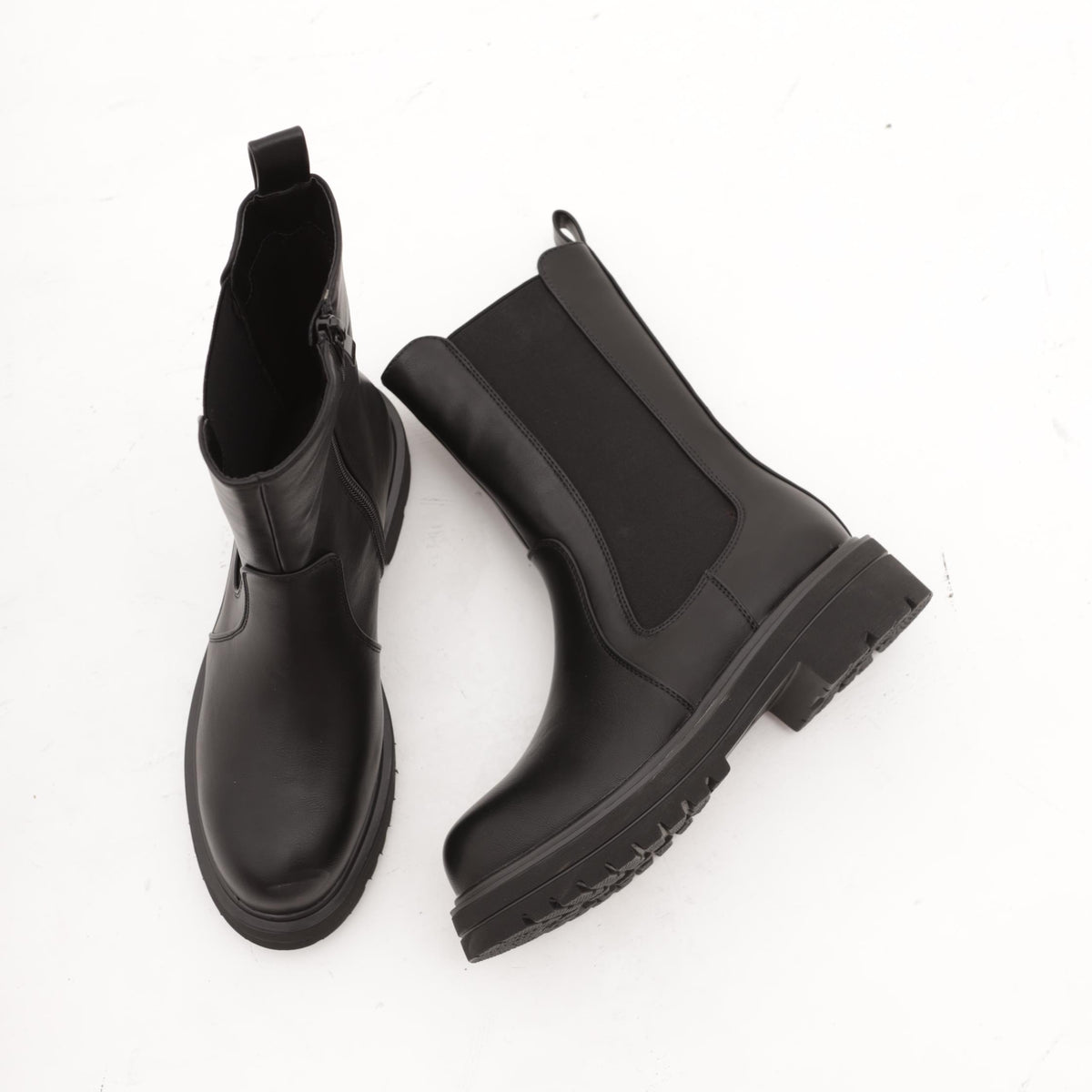 STIVALETTO ELASTICI ALTO NERO 