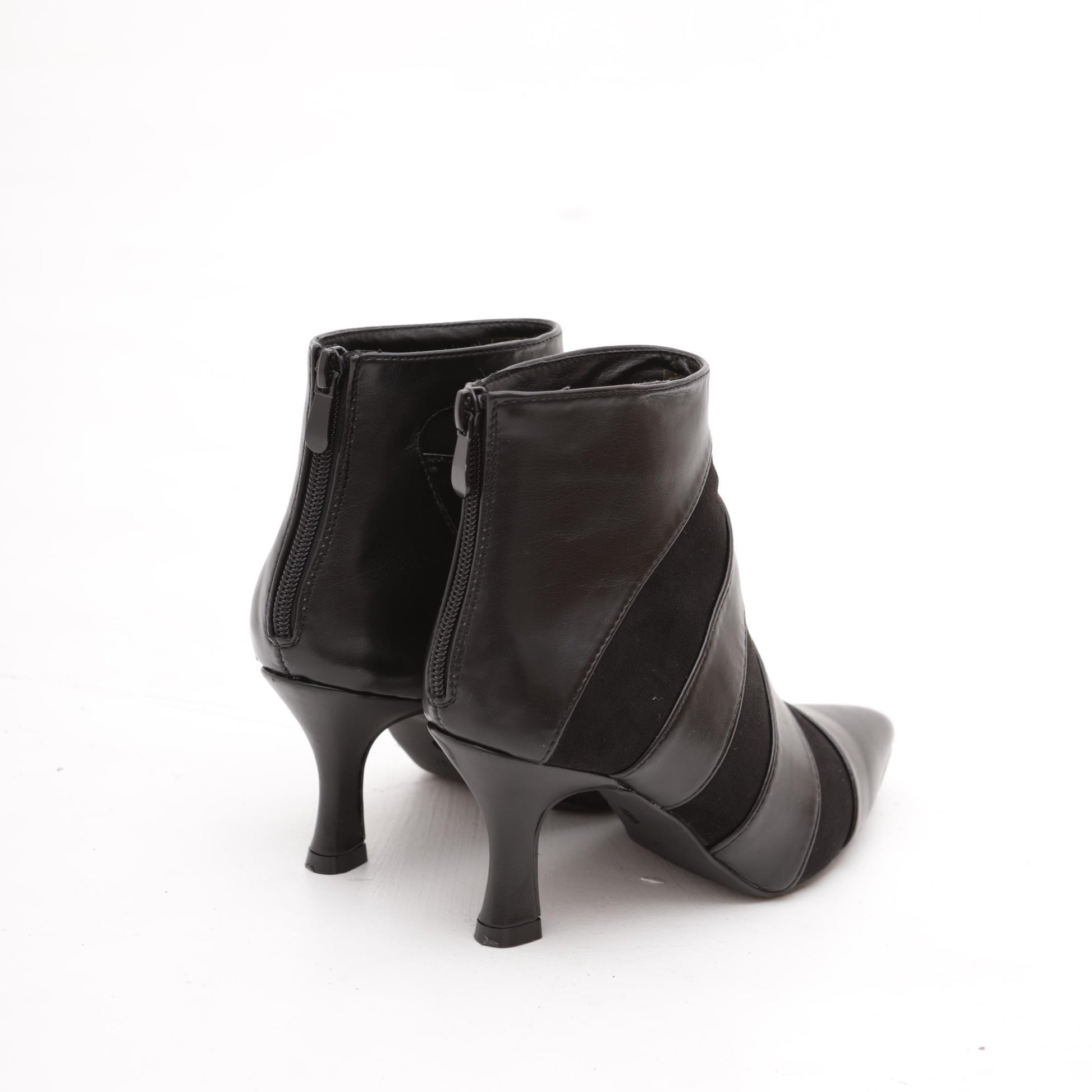 TRONCHETTO BASSO STRIPES NERO 