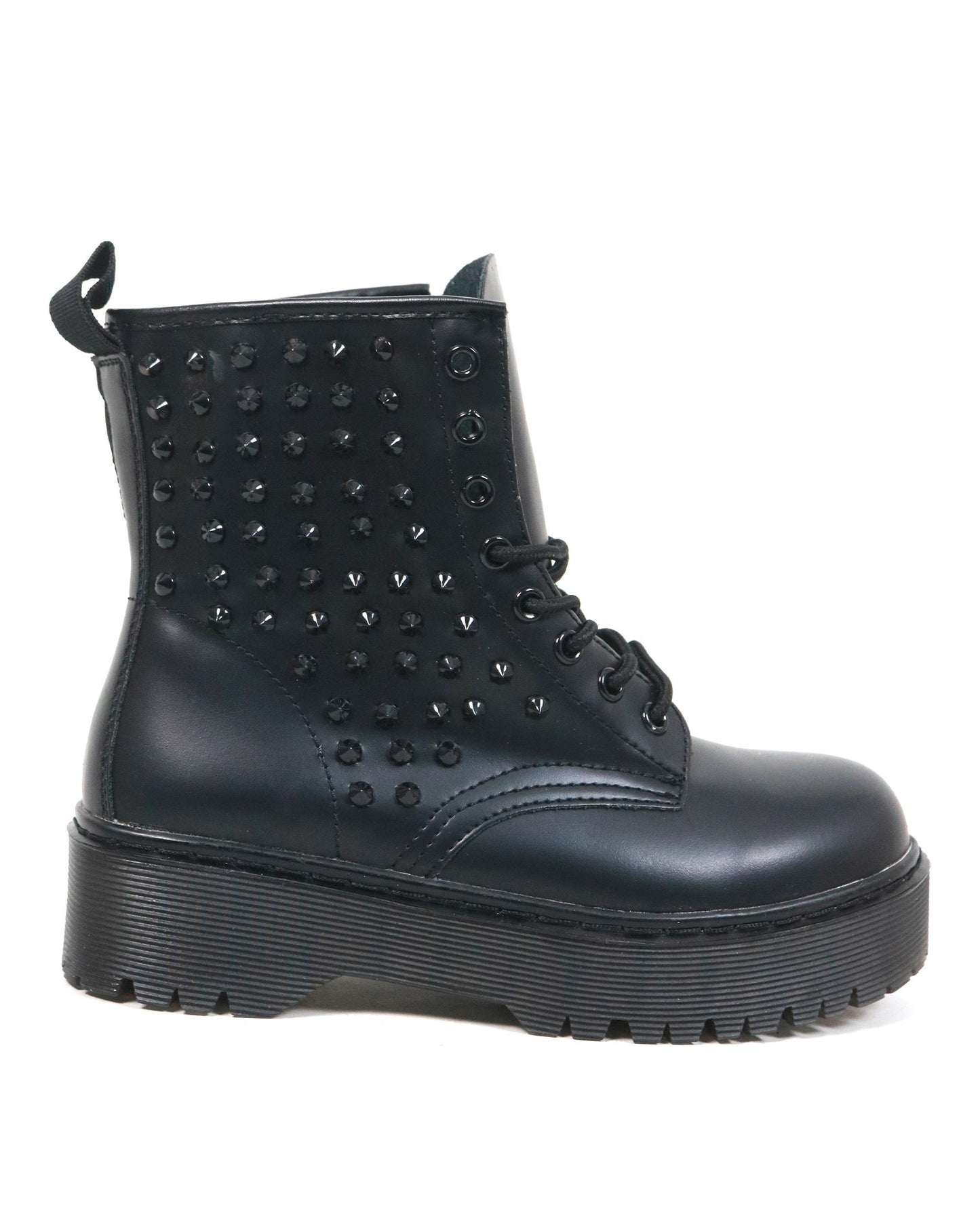 ANFIBIO 8 BUCHI PLATFORM BORCHIE NERO 