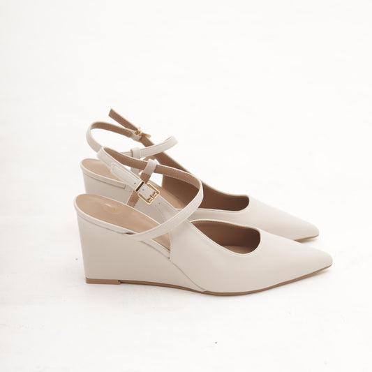 SANDALO ZEPPA INCROCIO BEIGE 