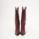 STIVALE TEXANO TACCO ALTO BORDEAUX 