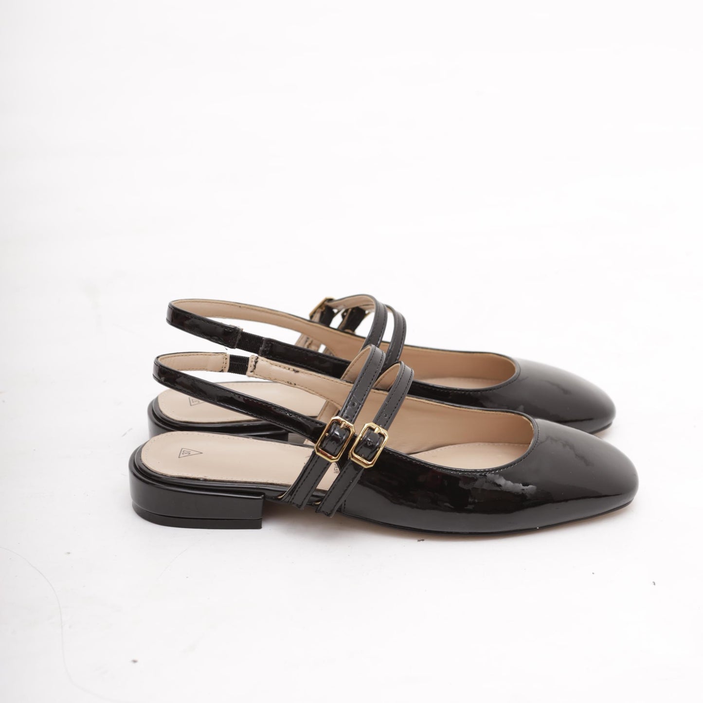 SLINGBACK FLAT NERO 