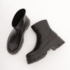 STIVALETTO CHUNKY LISCIO NERO 