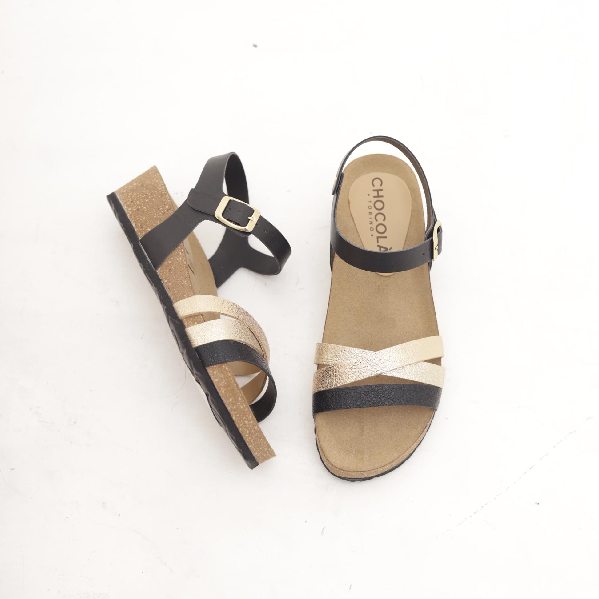 SANDALO BIO ZEPPA INCROCIO NERO 