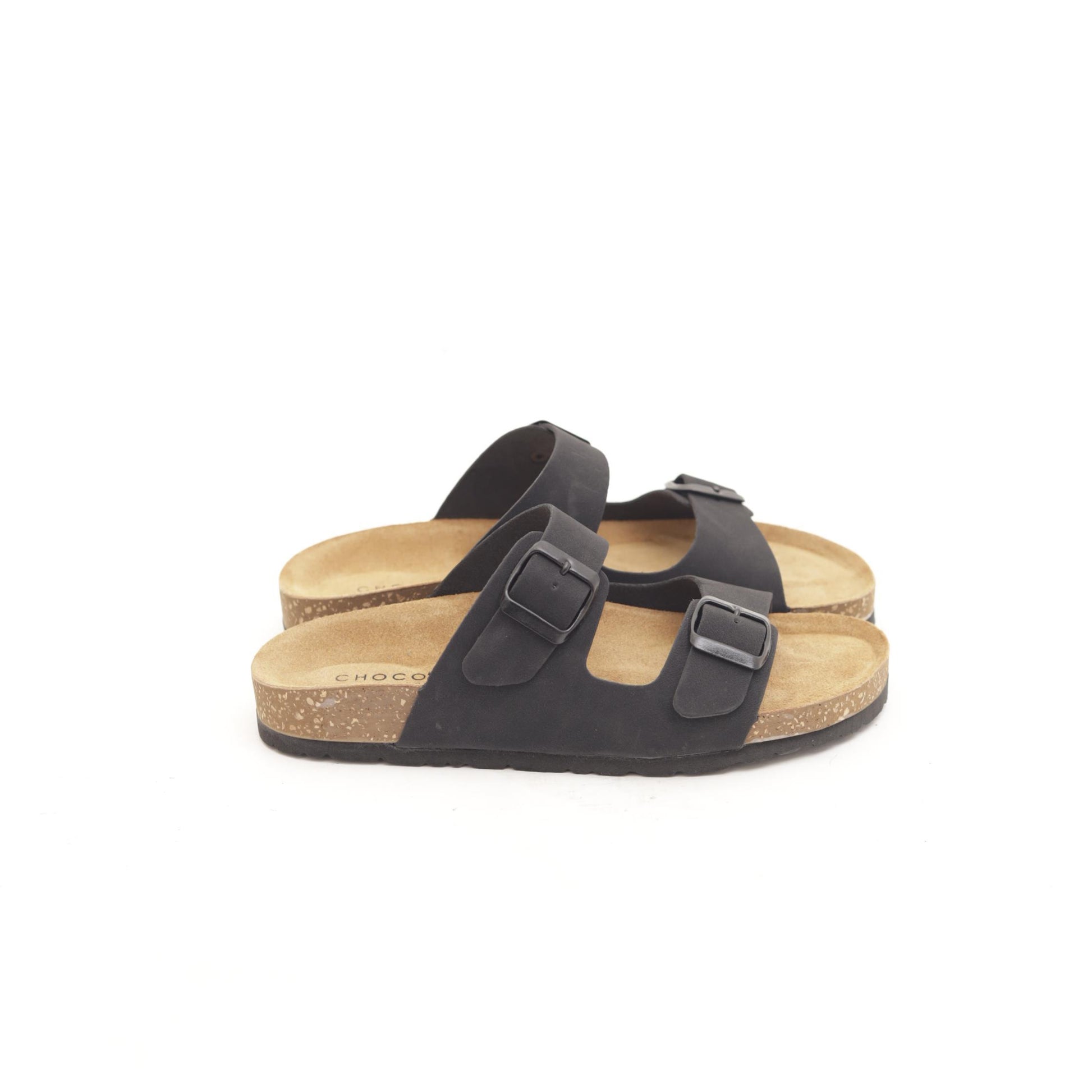 SANDALO BIO DOPPIA FASCIA NERO 