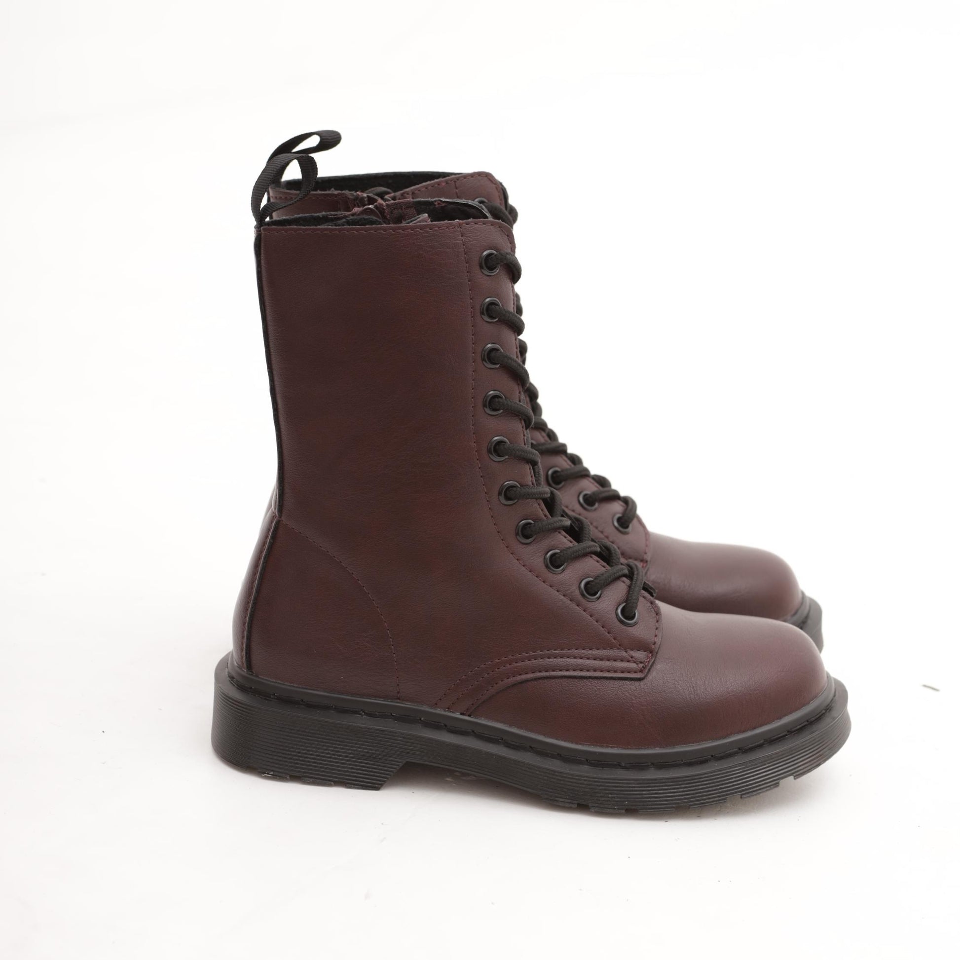 ANFIBIO ALTO CON ZIP BORDEAUX 