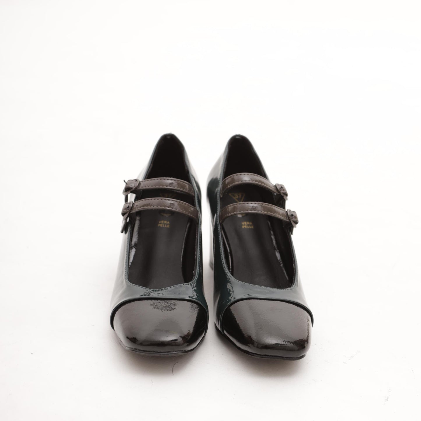 MARY JANE BICOLORE 2 CINTURINI VERDE 