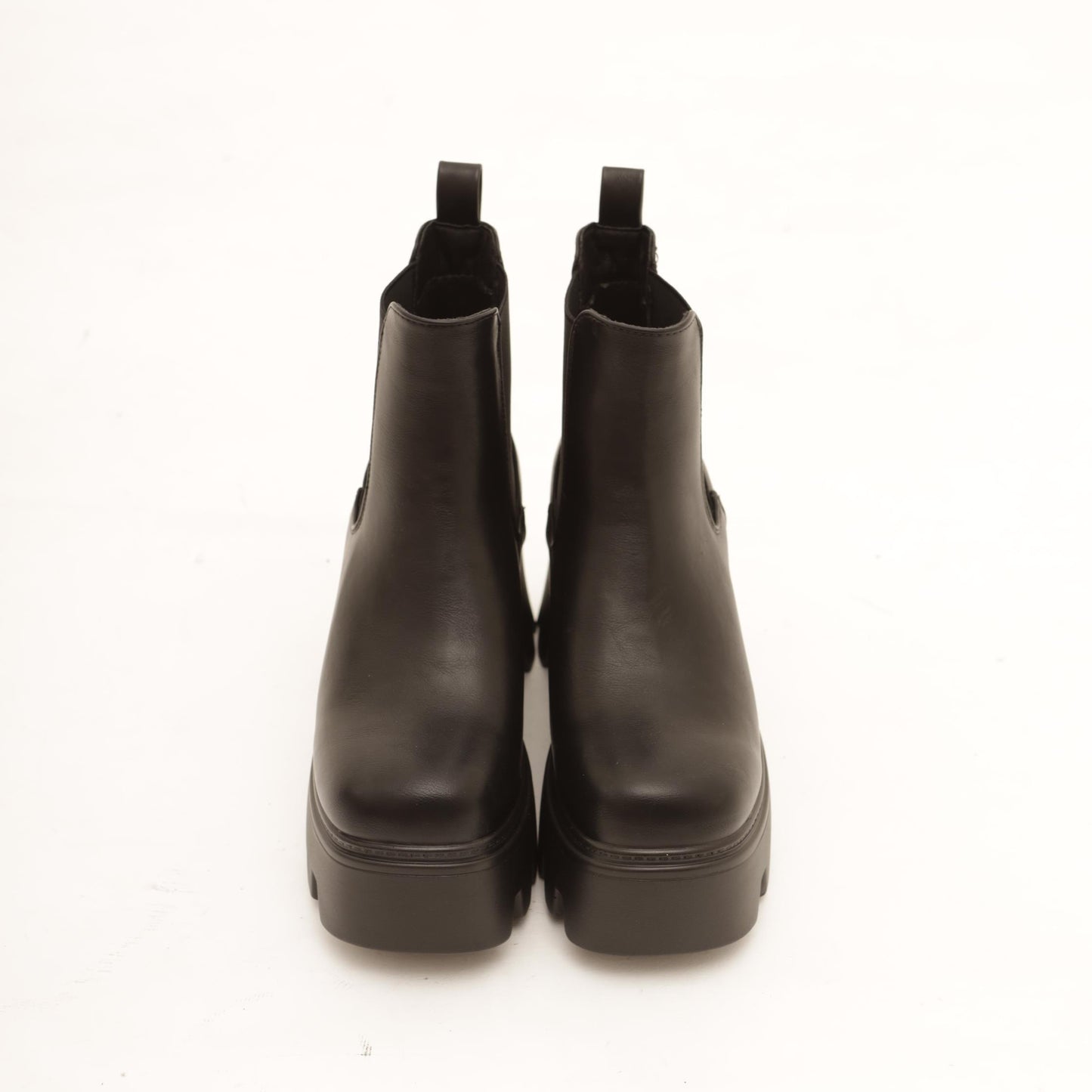 STIVALETTO ELASTICI BASSO PLATFORM NERO 