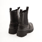 STIVALETTO ELASTICO BORCHIE NERO 