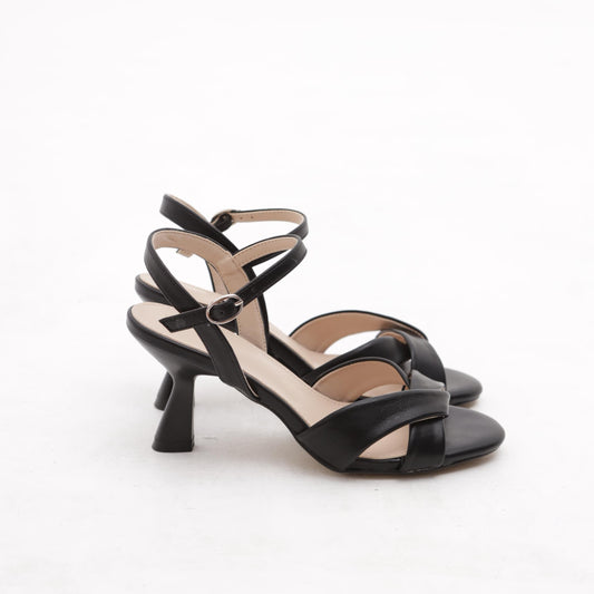 SANDALO CON INCROCIO V NERO 