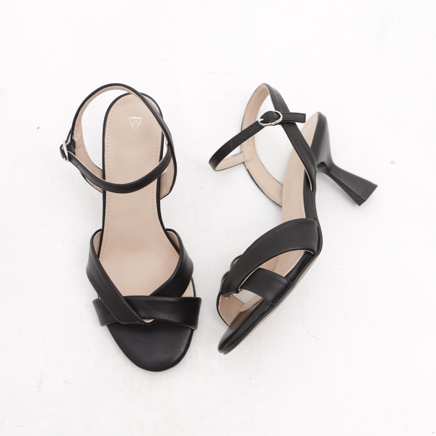 SANDALO CON INCROCIO V NERO 