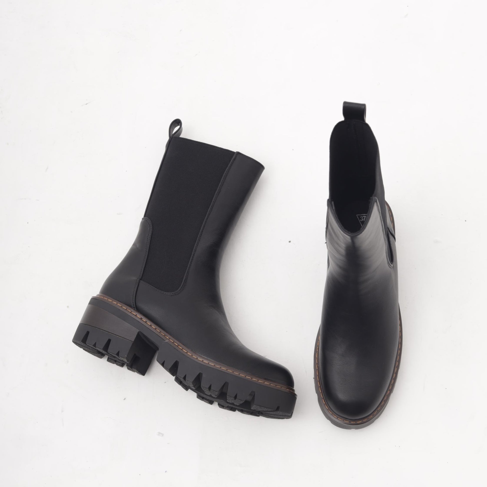 STIVALETTO ELASTICO GRANDE NERO 