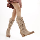 TEXANO ALTO TRAFORATO CHOCOLA' TORTORA<BR/> 