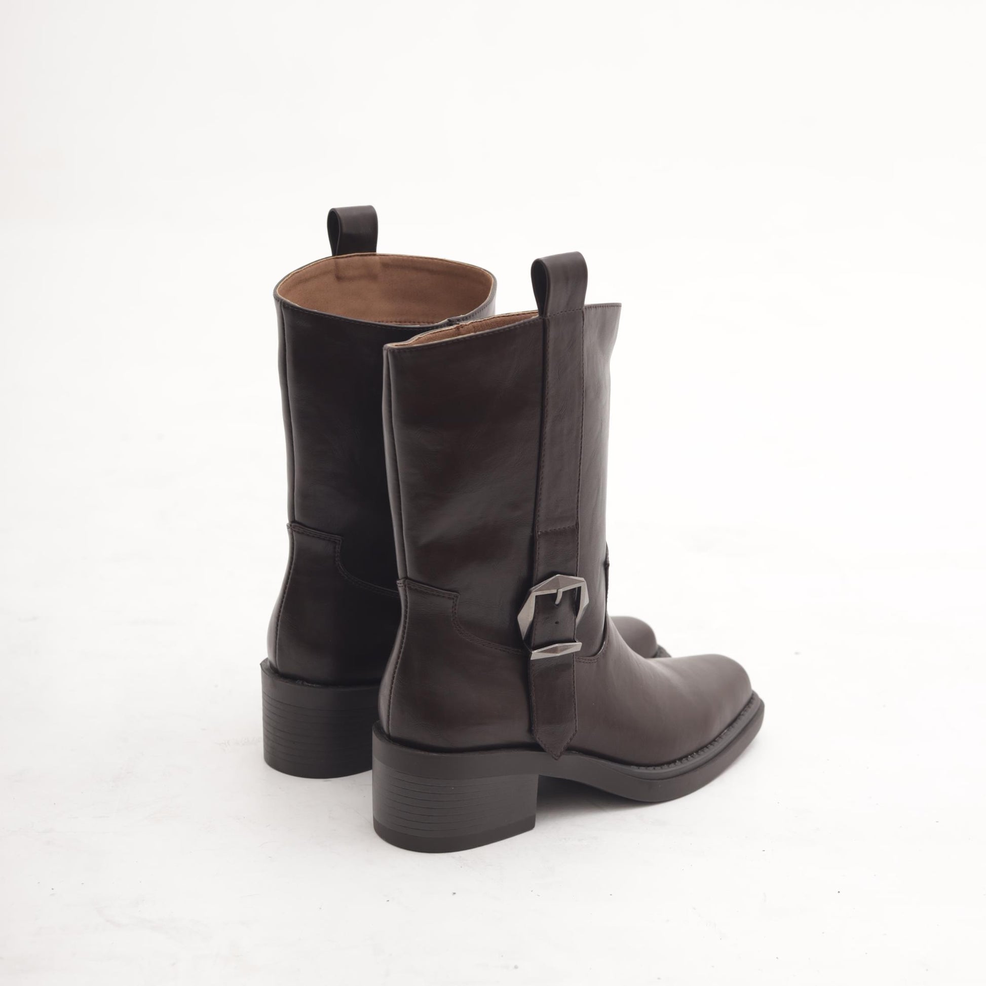 STIVALETTO TEXANO FIBBIA TESTA DI MORO MP2741-1PUTM CHOCOLA