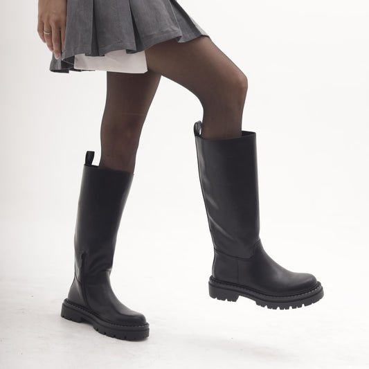 STIVALE LISCIO NERO MP2748-4PUNE CHOCOLA