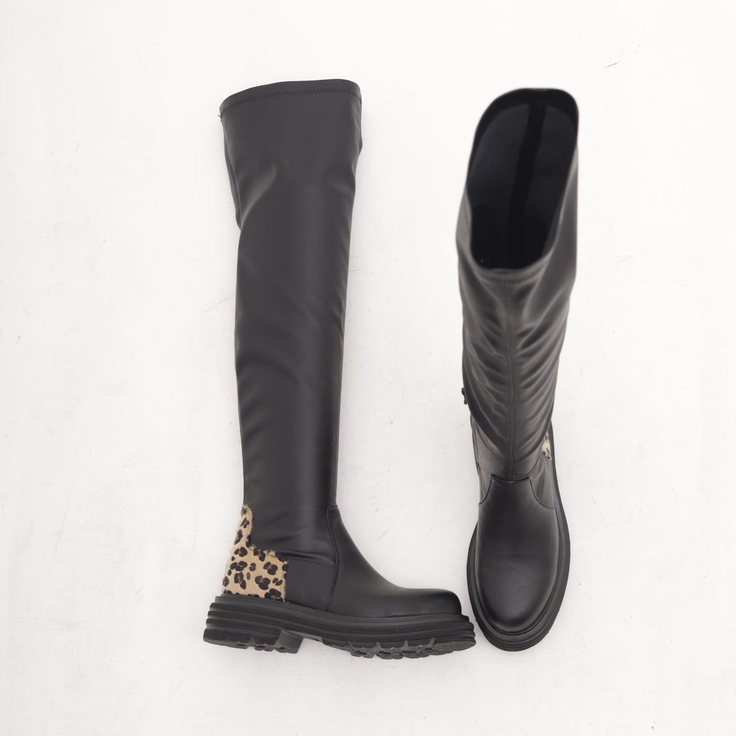 STIVALE CUISSARD STRETCH ANIMALIER MP2712-3PULE CHOCOLA