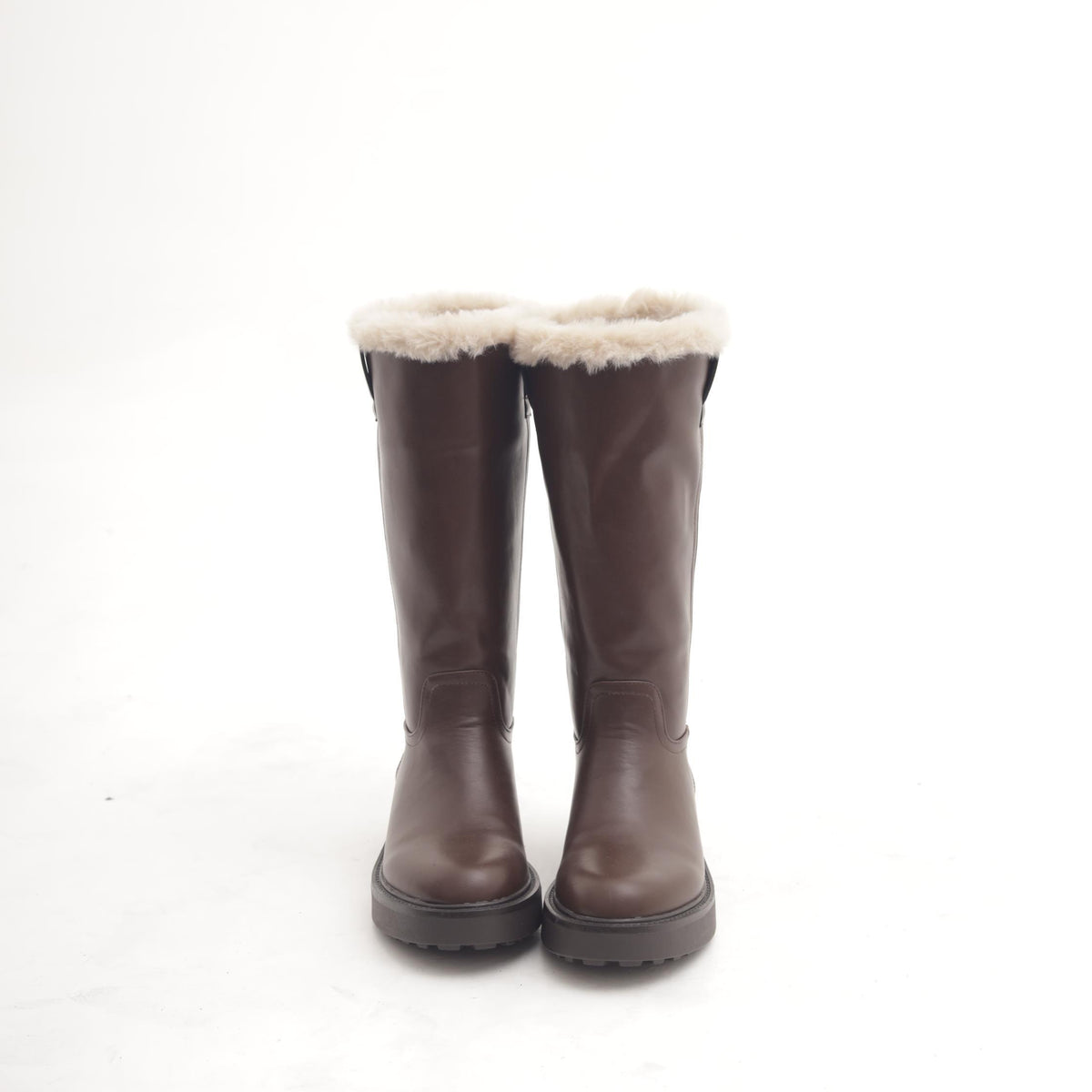 STIVALE LISCIO FUR MARRONE 