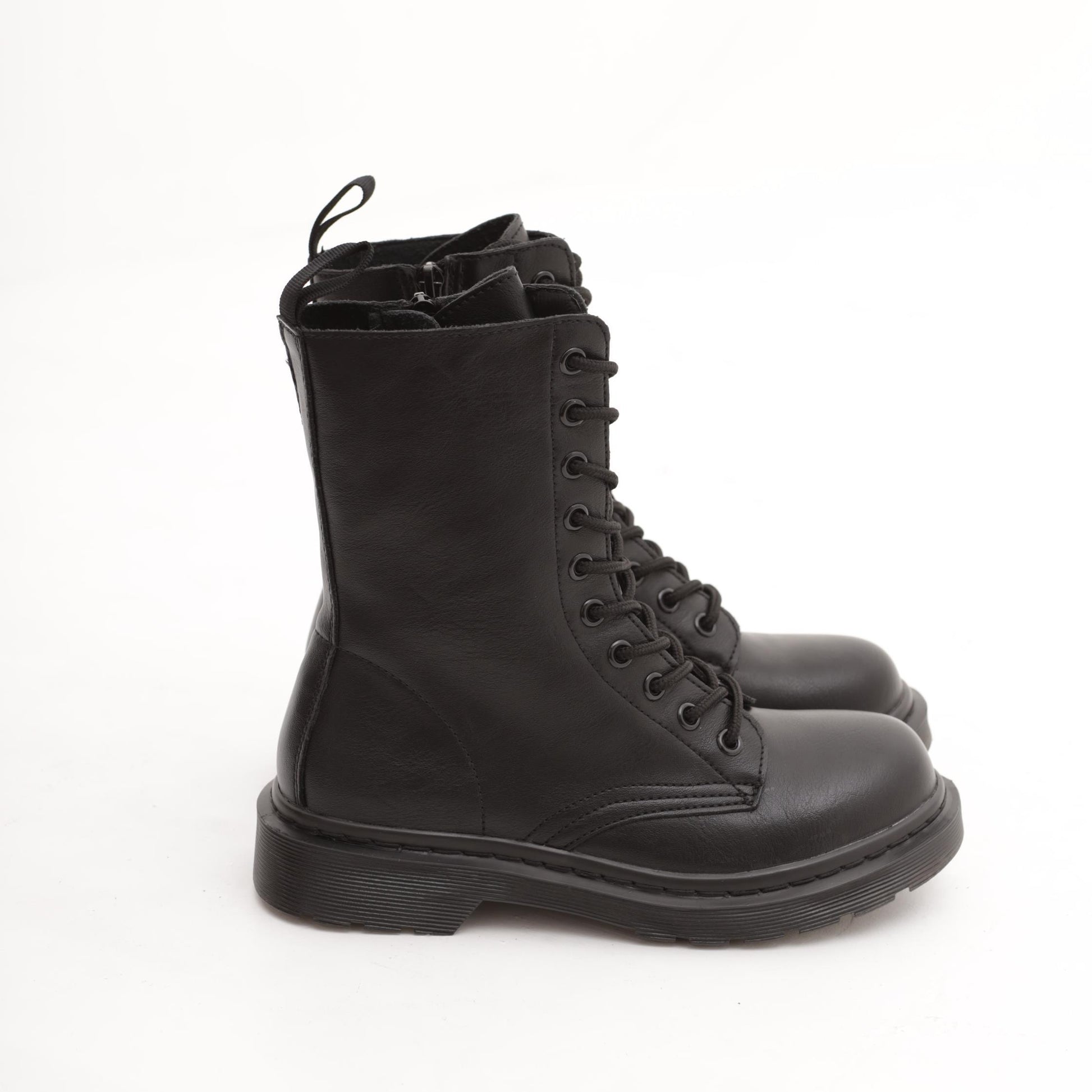 ANFIBIO ALTO CON ZIP NERO 