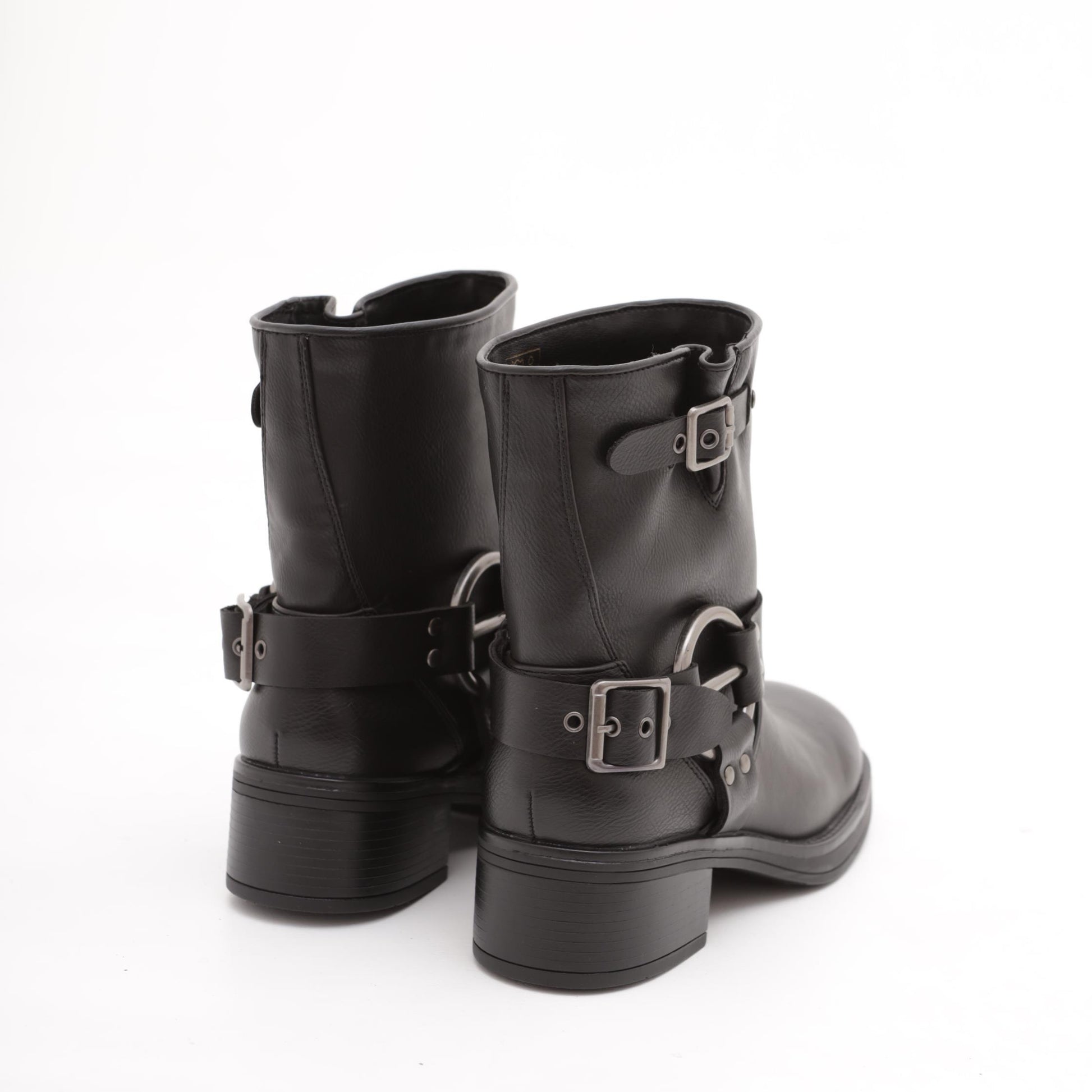 BIKER BASSO QUADRATO NERO 