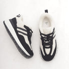 SNEAKERS RUNNING FUR DOPPIA FASCIA NERO 