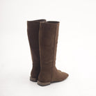 STIVALE FLAT LISCIO MARRONE 