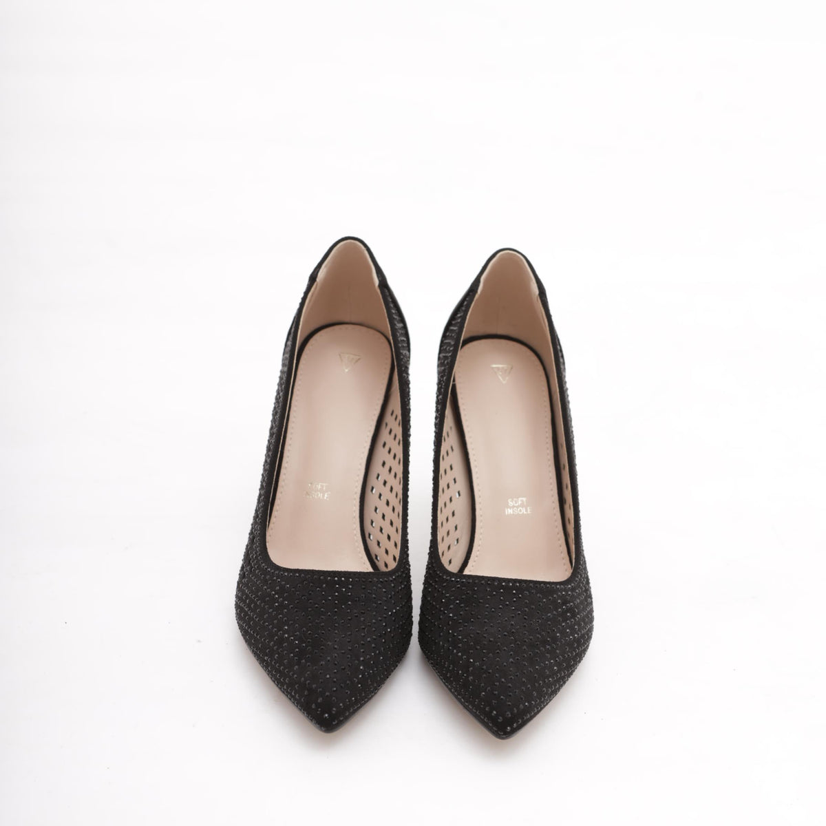 DECOLLETE' FORATA STRASS NERO 
