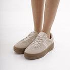 SNEAKERS PLATFORM BEIGE<BR/> 