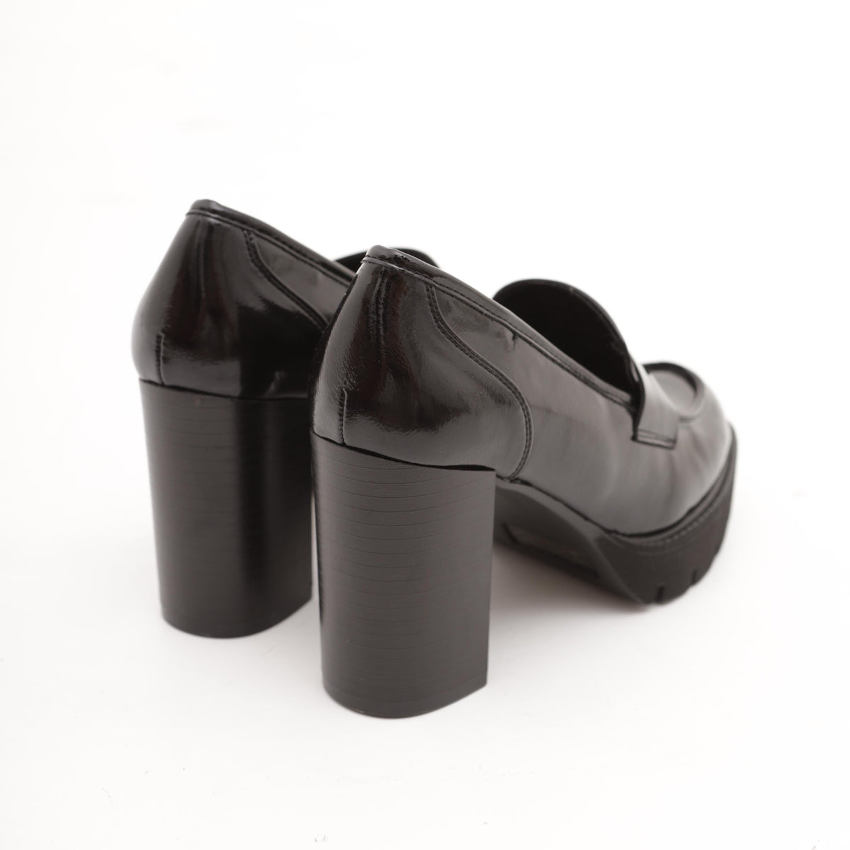 MOCASSINO TACCO E PLATEAU NAPLACK NERO 