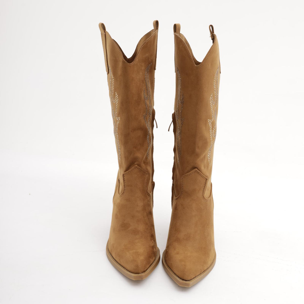 TEXANO CHOCOLA' STRASS CUOIO<BR/> 