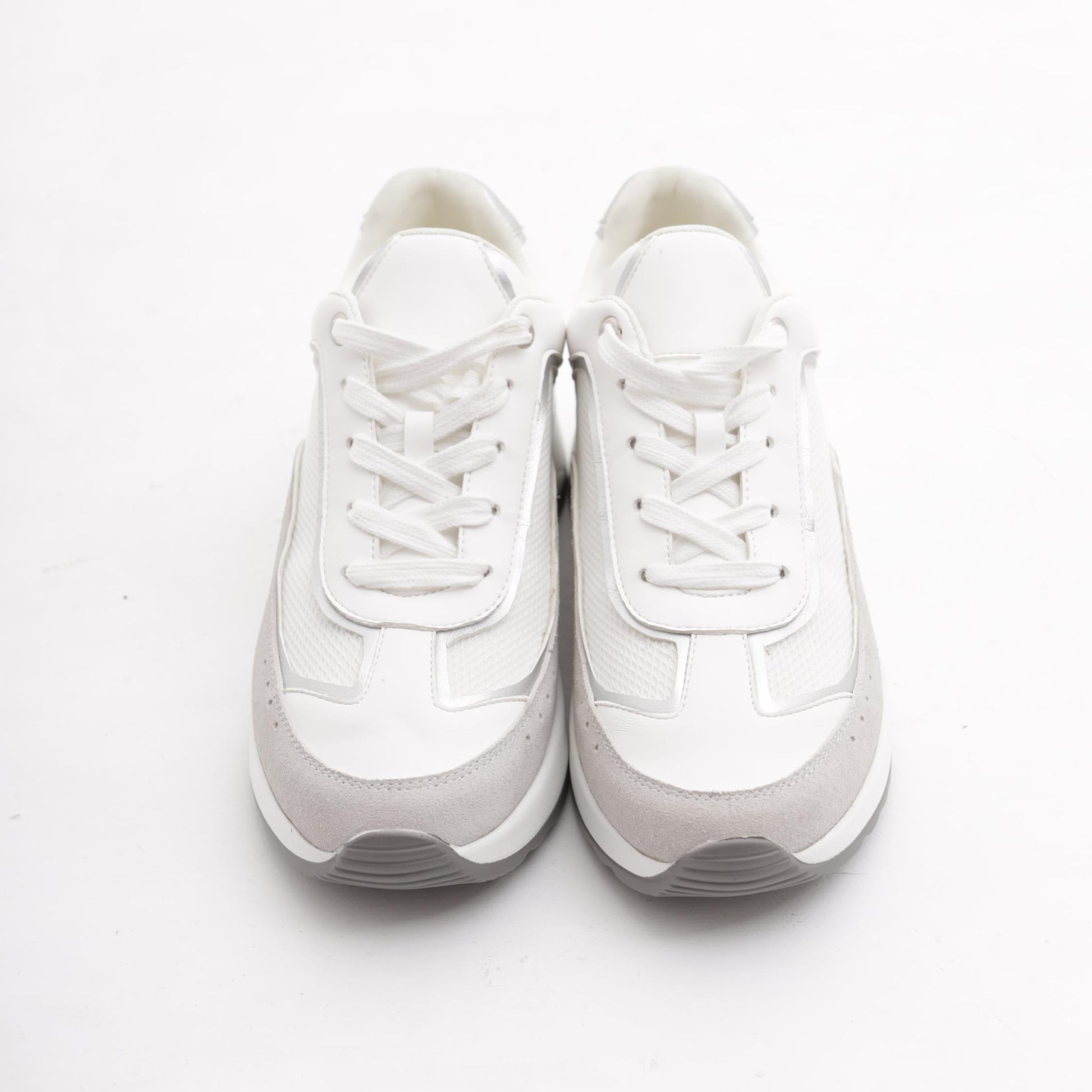 SNEAKERS RETE ALTA BIANCO<BR/> 