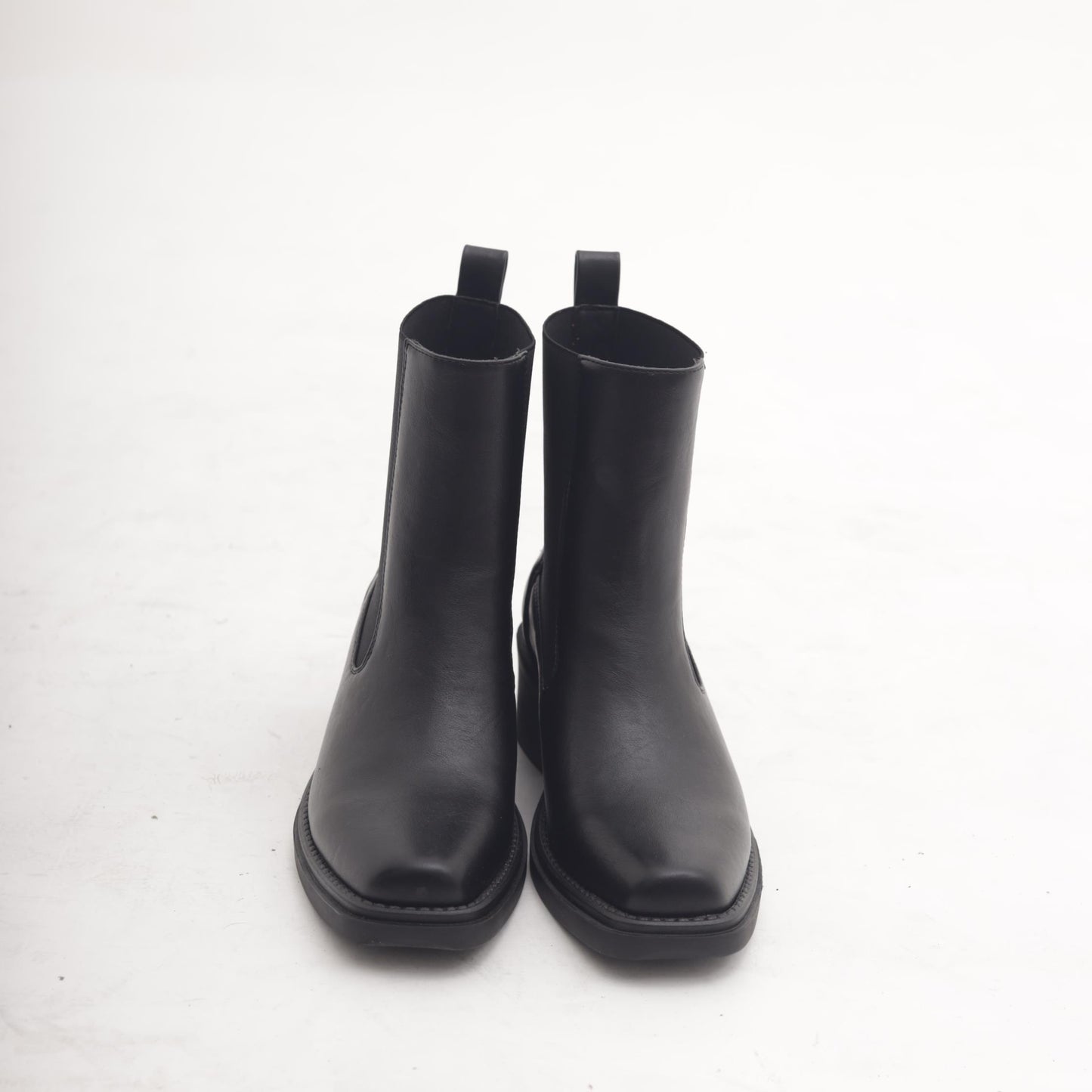 STIVALETTO TEXANO ELASTICI NERO 